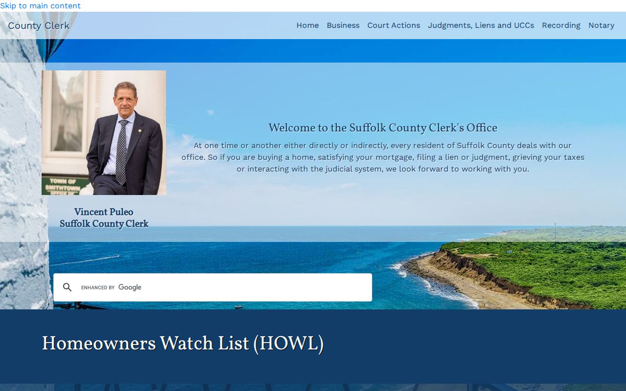 Southold neighbors property-record awareness through Suffolk County Clerk HOWL